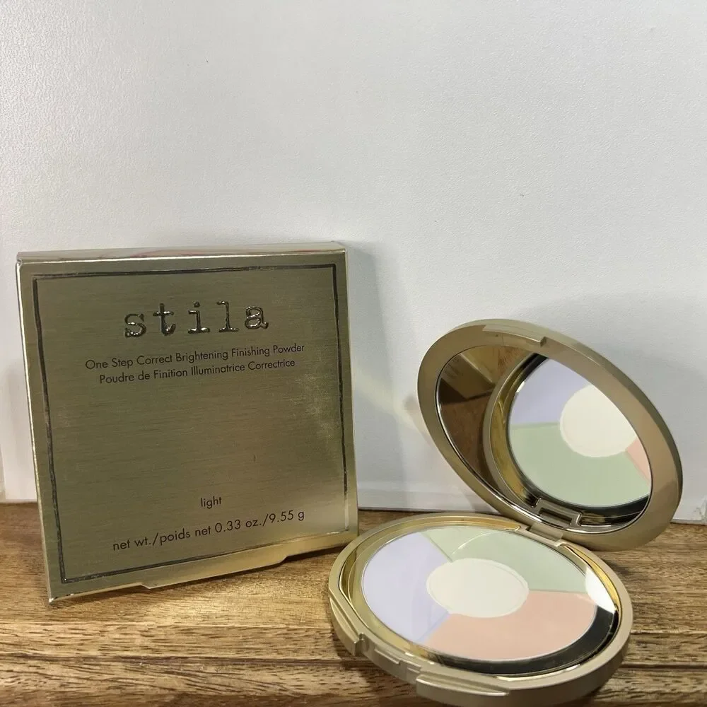 Stila One Step Correct Brightening Finishing Powder Light Perfects Shine Control